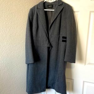 Express wool blend women’s trench coat